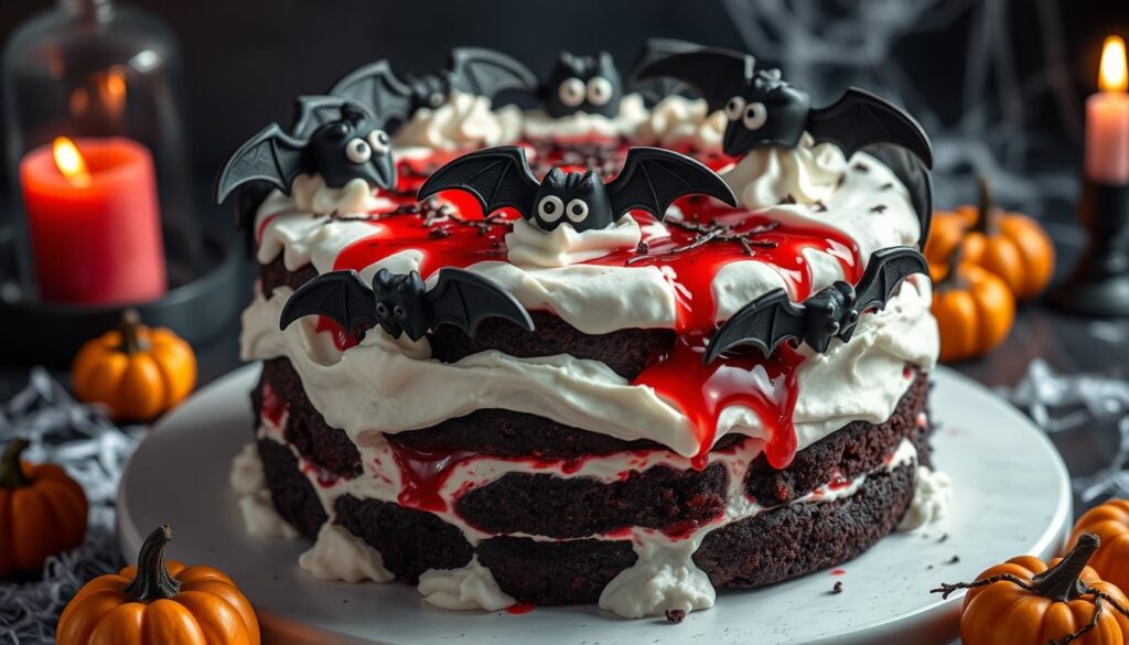 Vampire Poke Cake