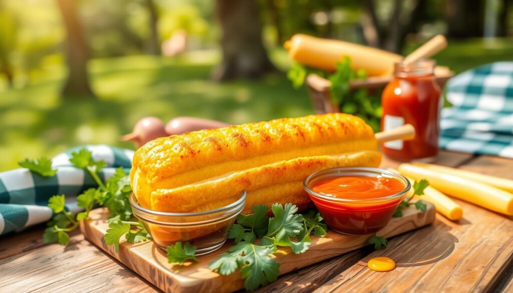 vegan corn dog