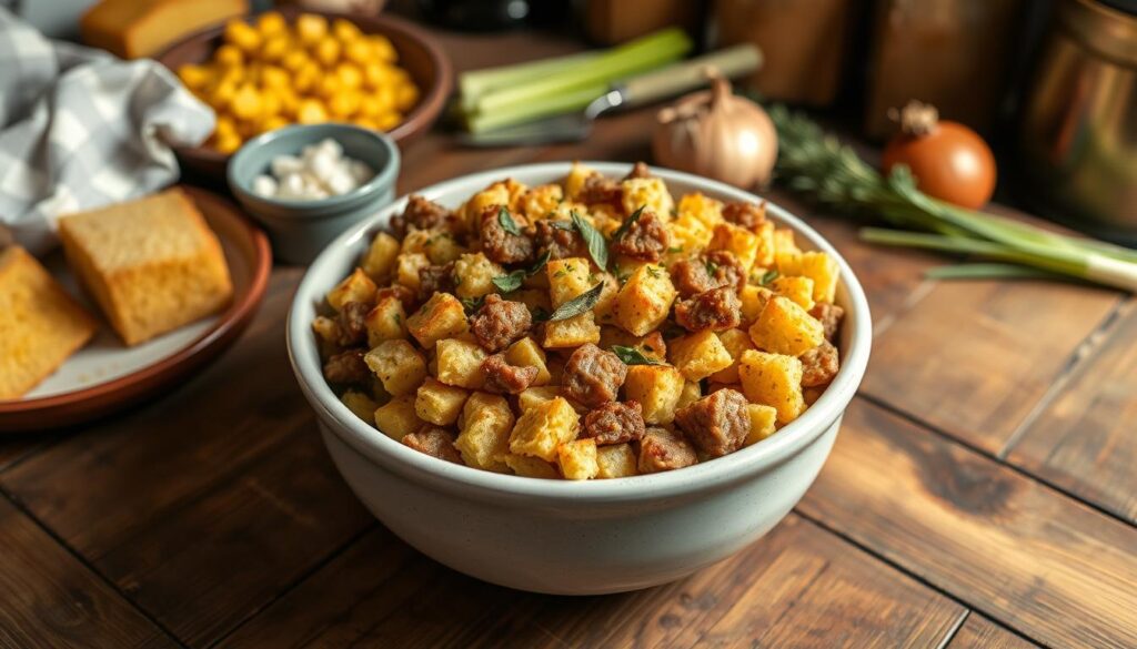 Cornbread Stuffing with Sausage recipe