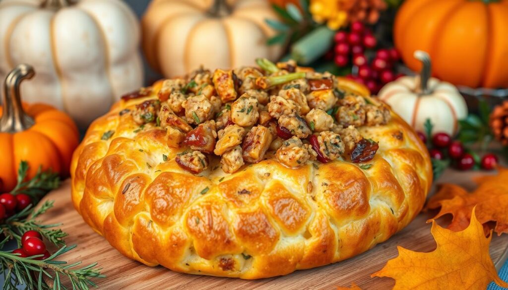 Thanksgiving Stuffing Focaccia recipe