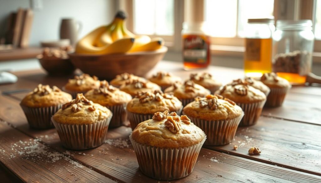 gluten free banana nut bread muffins