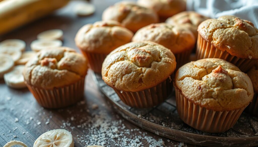 mini banana muffins