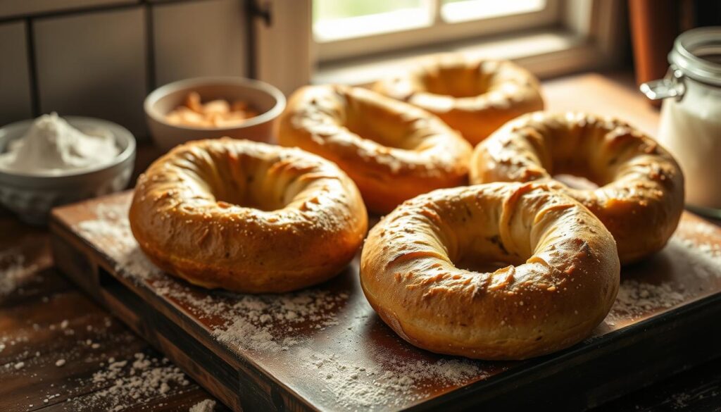 sourdough bagels