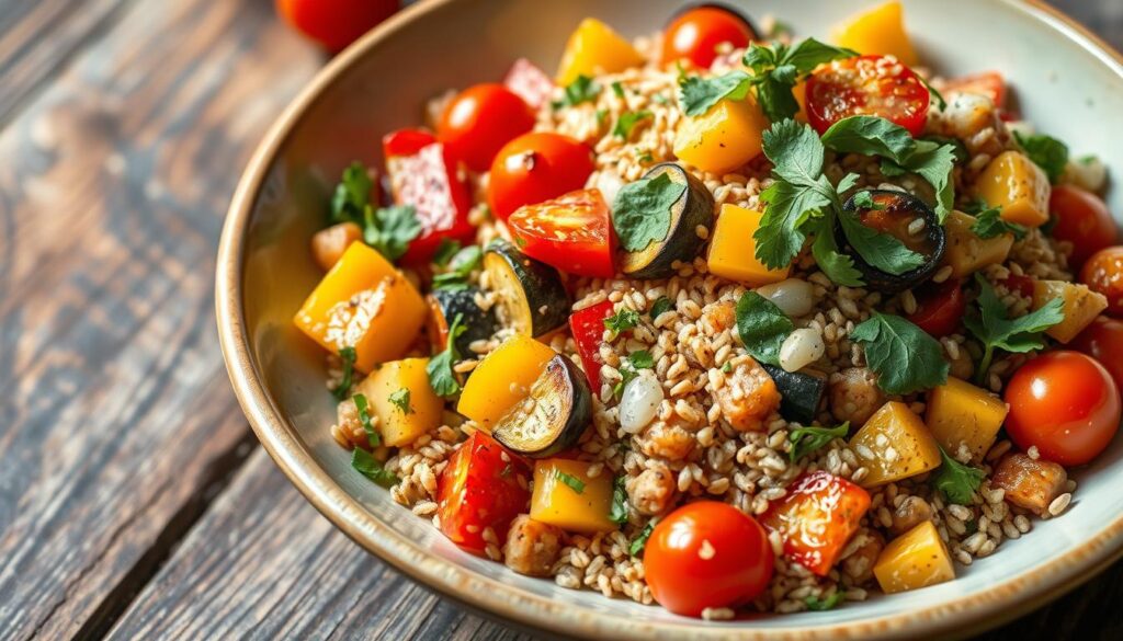 Amaranth and Roasted Veggie Salad recipe
