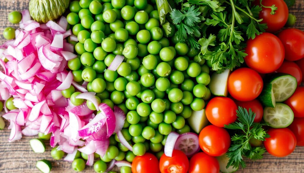 Green Pea Salad Ingredients Green Pea Salad Ingredients