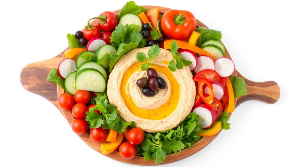 Hummus Platter Salad Arrangement
