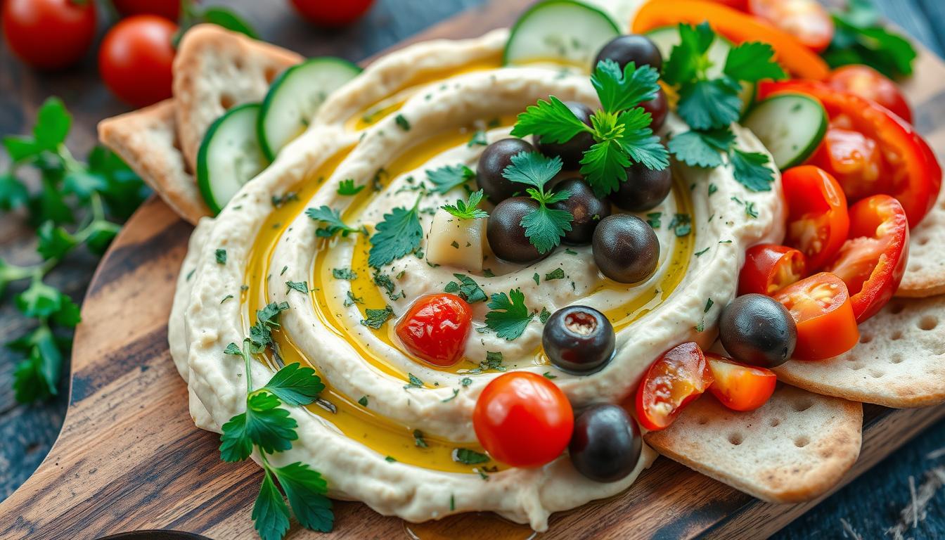 Hummus Platter Salad recipe