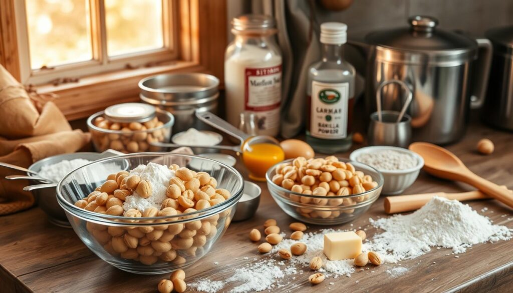 Macadamia Nut Cake Baking Ingredients Macadamia Nut Cake Baking Ingredients