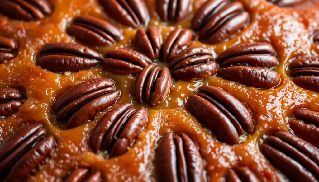 Pecan Upside-Down Cake Texture