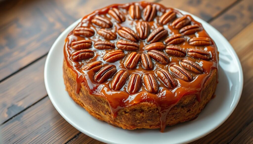 Pecan Upside-Down Cake recipe
