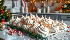 Peppermint Meringues