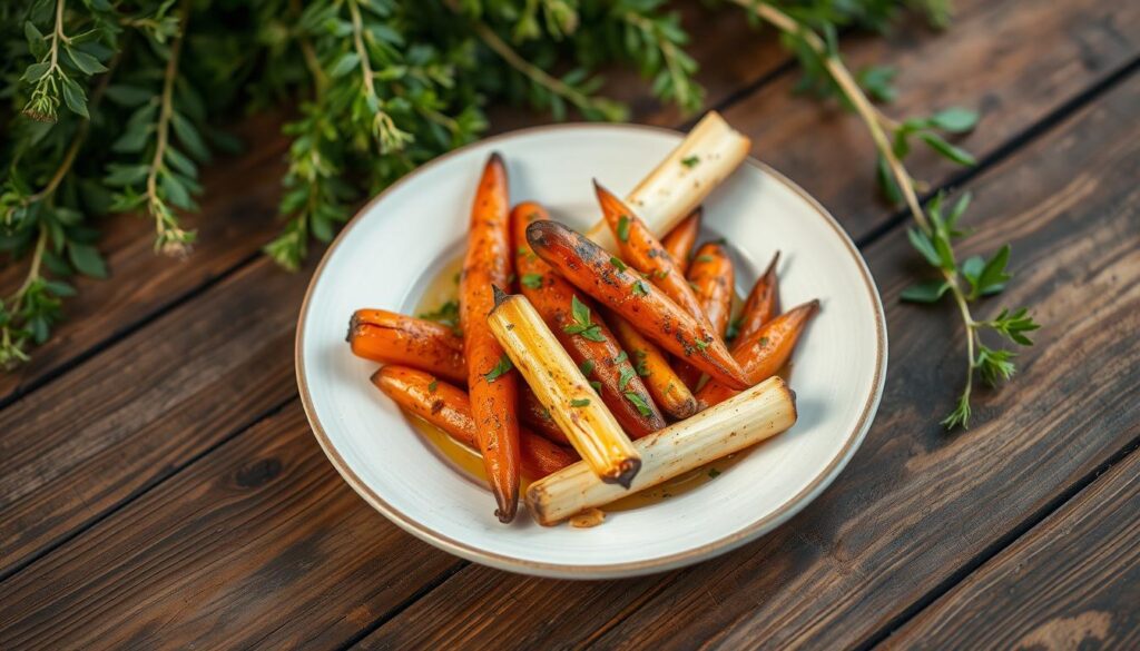 Roasted Celery Root and Carrots