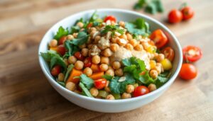 Spicy Peanut Chickpea Salad recipe