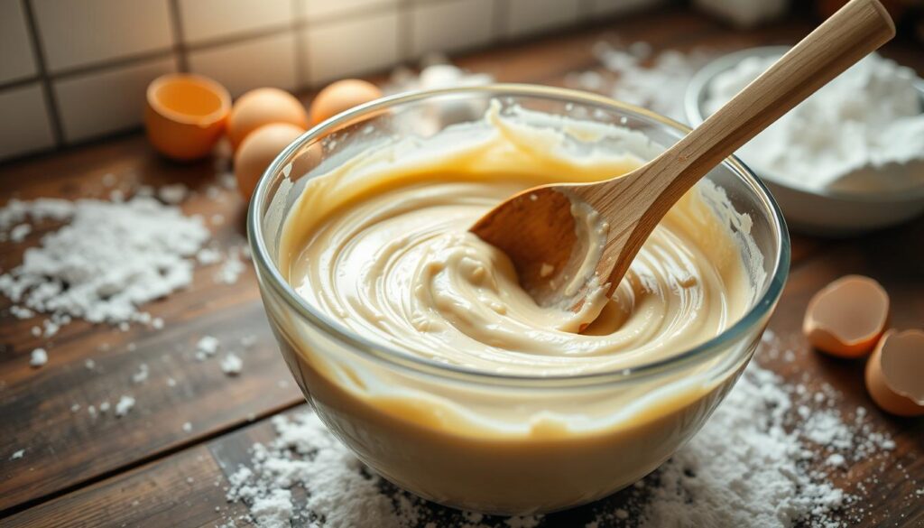 Vanilla Cake Batter Preparation