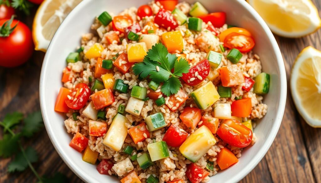 delicious brown rice salad delicious brown rice salad