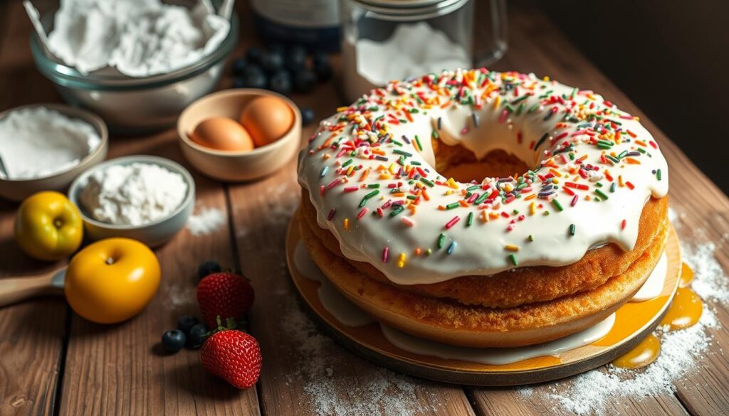 donut cake​ recipe