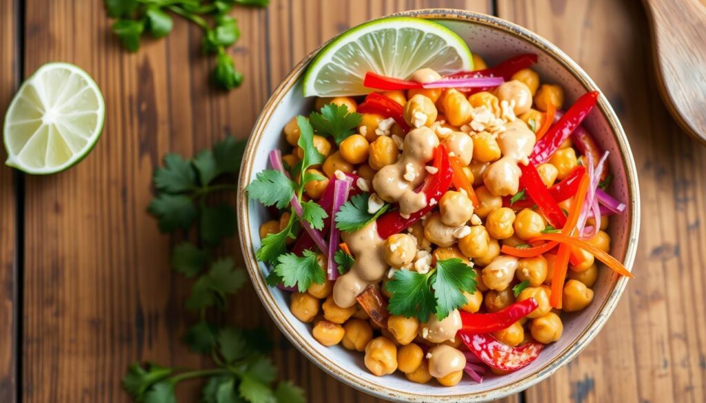 easy spicy peanut chickpea salad easy spicy peanut chickpea salad