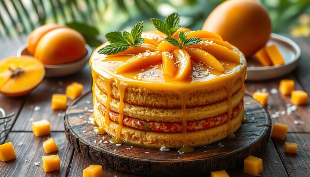 gluten-free mango cake