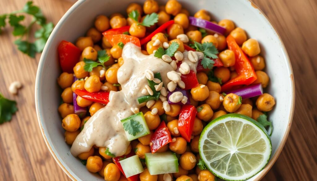 healthy spicy peanut chickpea salad healthy spicy peanut chickpea salad