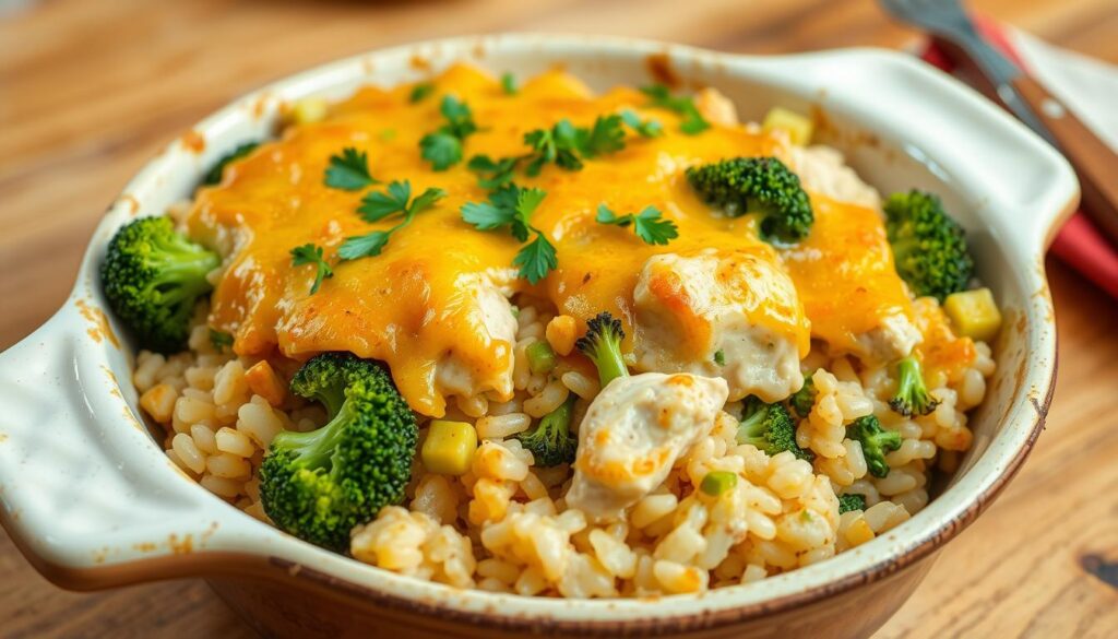 chicken broccoli rice casserole​