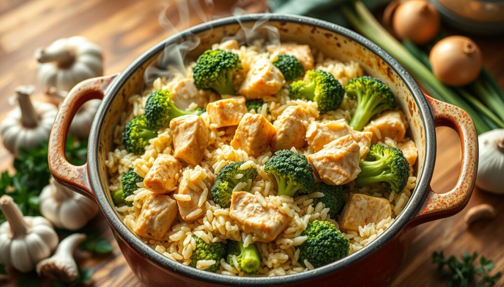 chicken broccoli rice casserole​