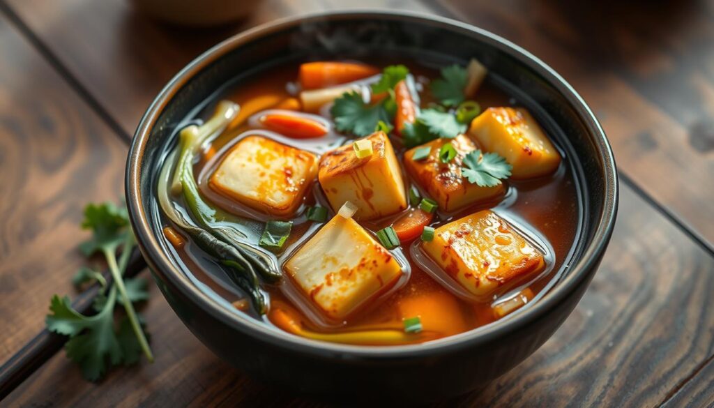 roasted tofu soup