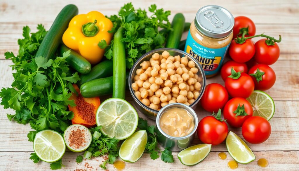 spicy peanut chickpea salad ingredients spicy peanut chickpea salad ingredients
