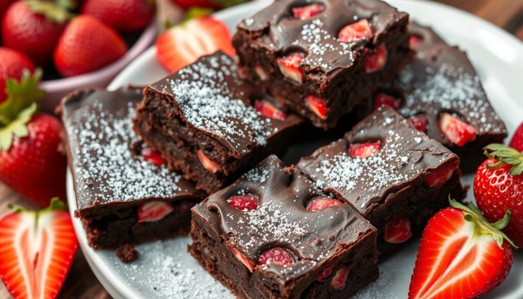 strawberry brownies recipe