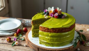 vegan matcha cake