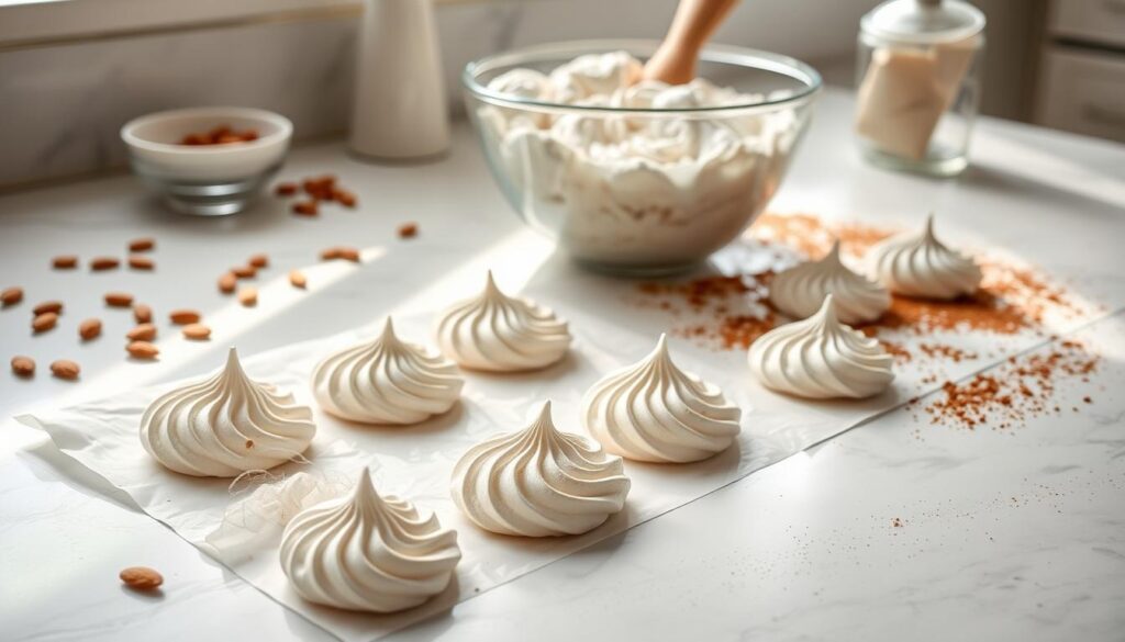 Almond Dacquoise Meringue Base Preparation