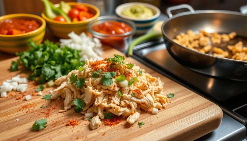 Flauta Filling Preparation