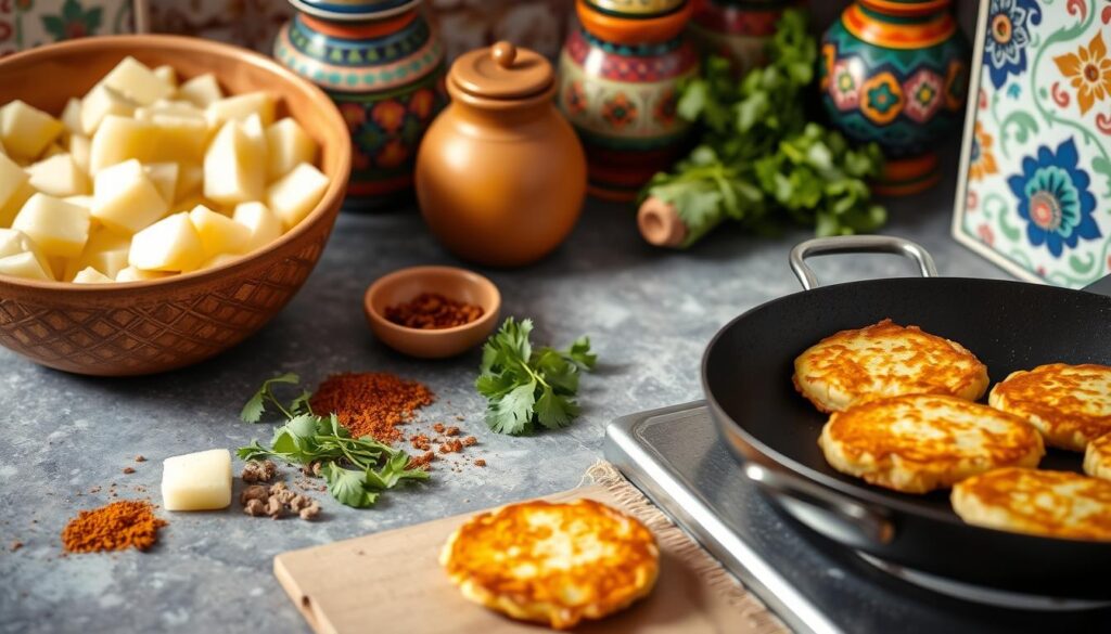 Moroccan Potato Fritters Preparation Moroccan Potato Fritters Preparation