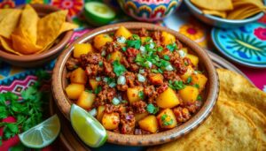 Papas con Chorizo recipe