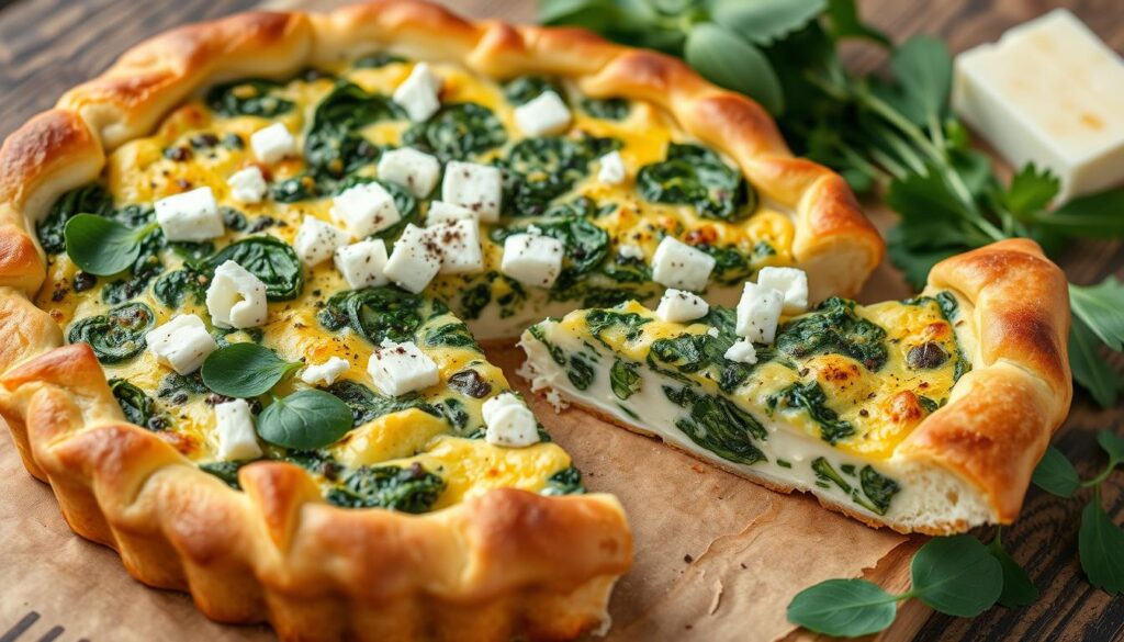 Spinach and Feta Quiche recipe