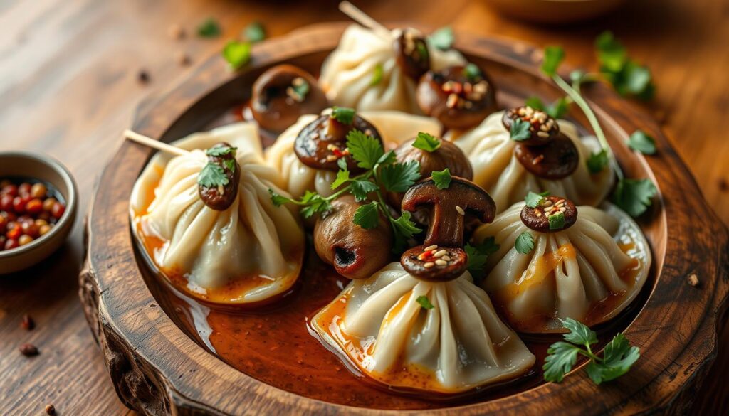 Tangy Mushroom Dumplings recipe