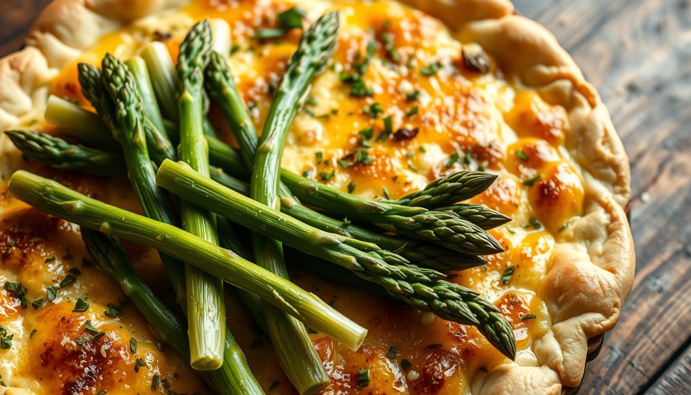 Vegan Asparagus and Leek Quiche recipe