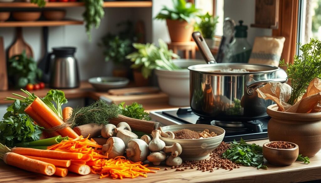 Vegan Ramen Broth Preparation