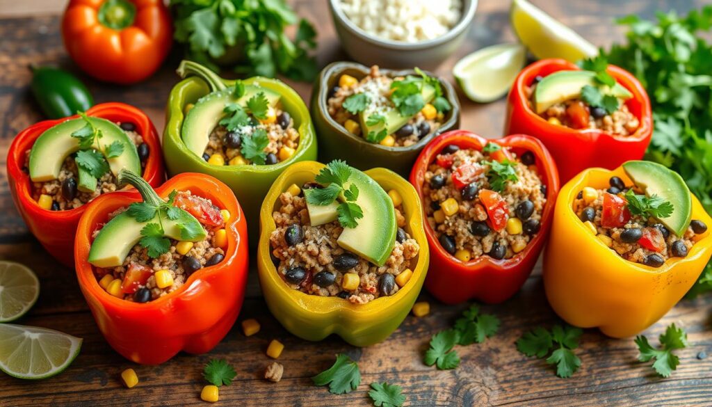 healthy taco stuffed bell peppers