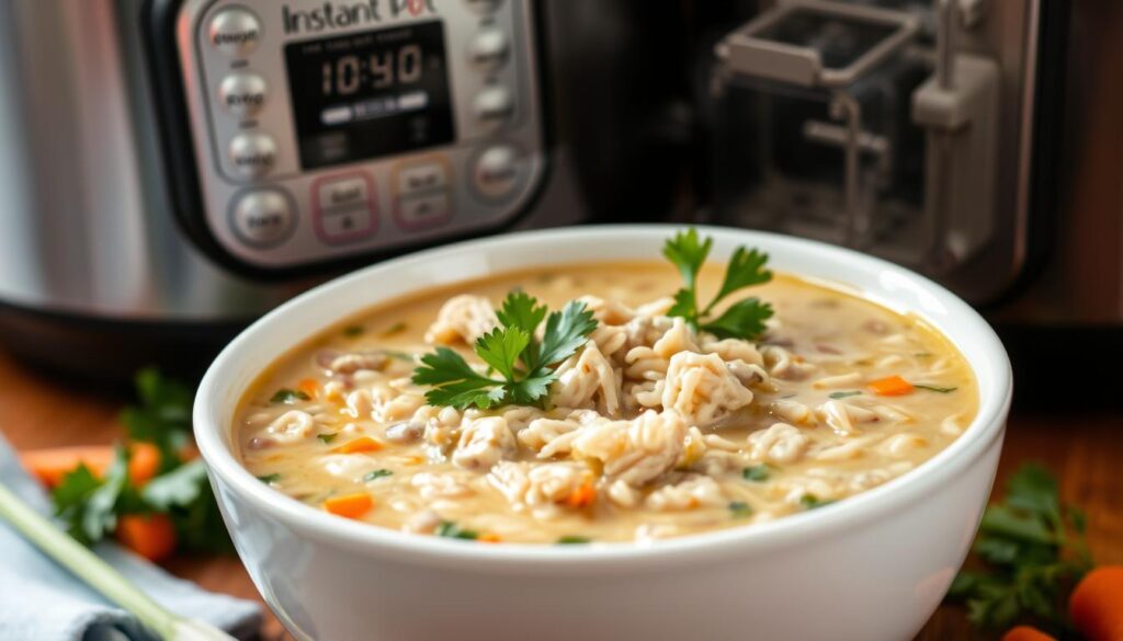 instant pot chicken and wild rice soup