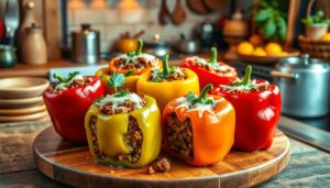 italian stuffed bell peppers recipe