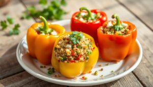 quinoa stuffed bell peppers recipe