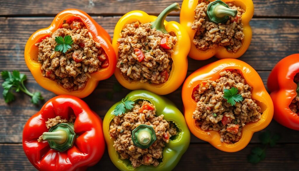 traditional bell peppers stuffing