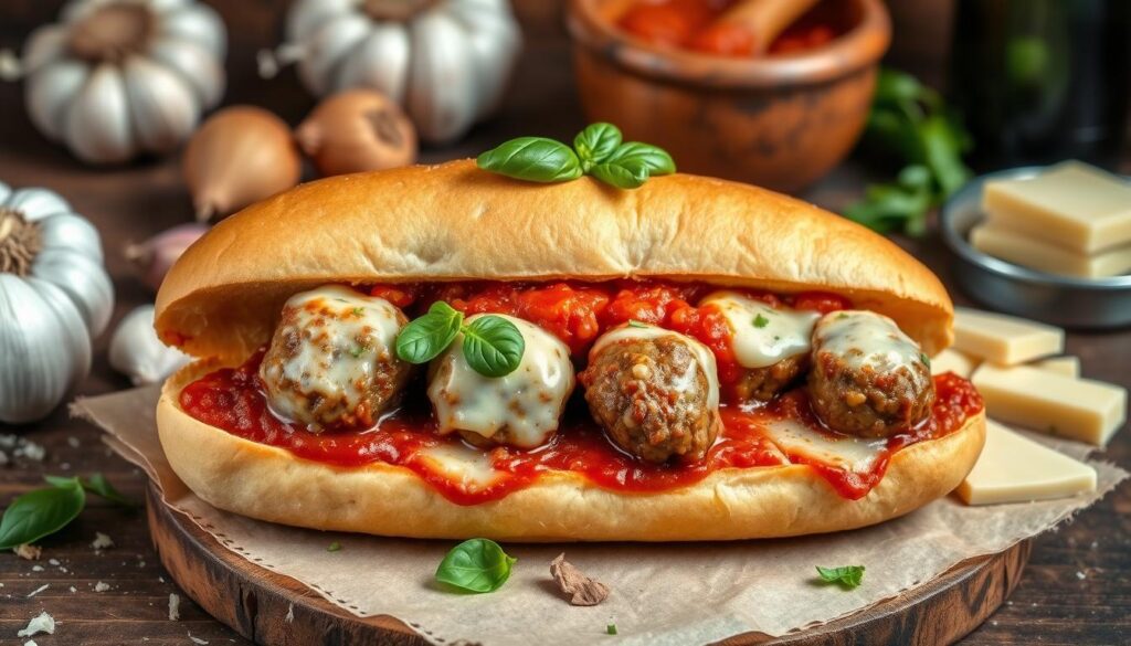 Beef Meatball Subs recipe