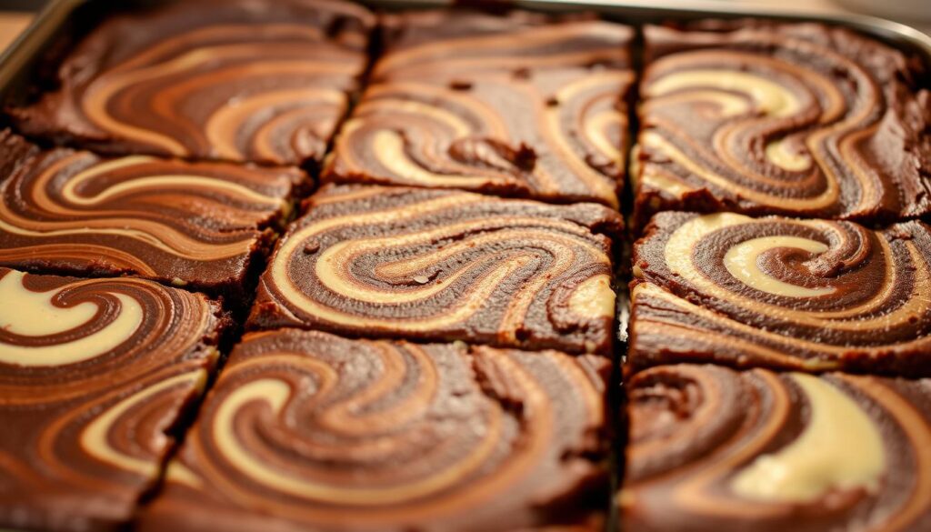 cream cheese swirl brownie bars