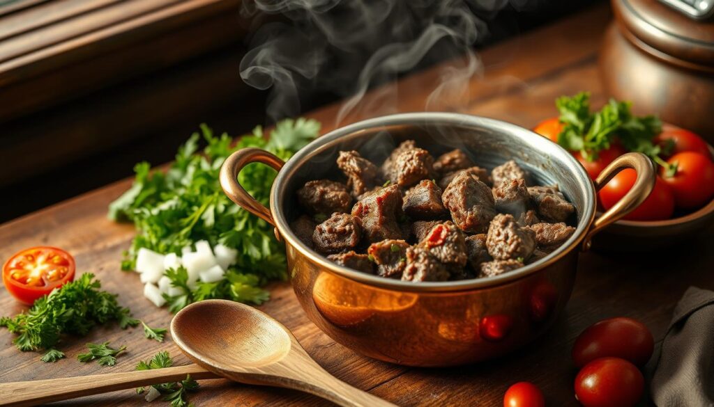 Middle Eastern Lamb Stuffed Peppers
