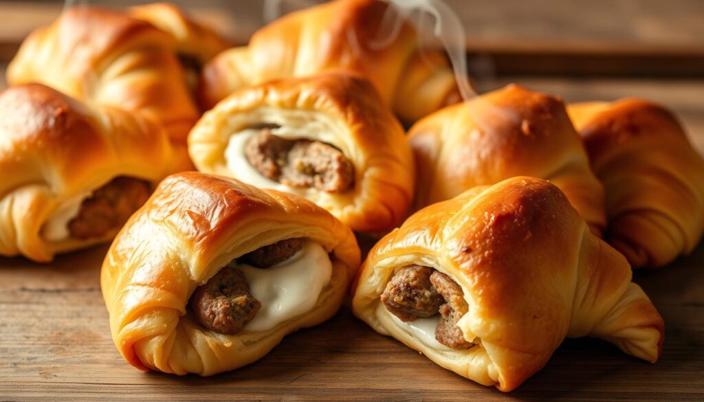 Sausage and Cream Cheese Crescent Rolls