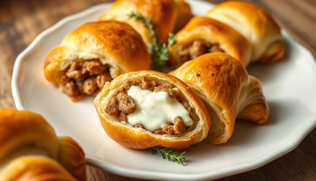 Sausage and Cream Cheese Crescent Rolls