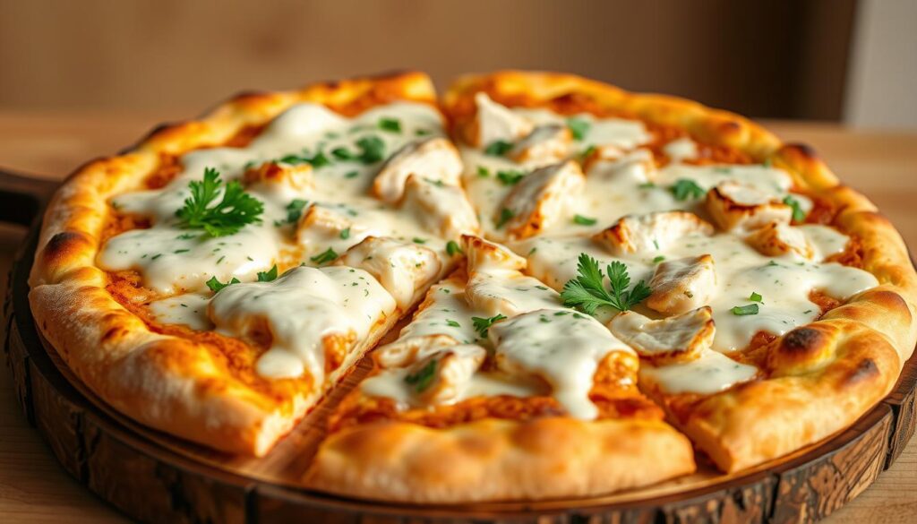 Chicken Alfredo Pizza recipe