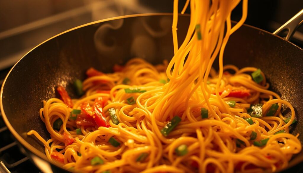 Chow Mein Noodle Preparation