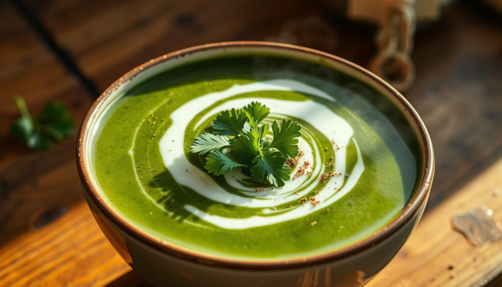 Creamy Roasted Poblano Soup